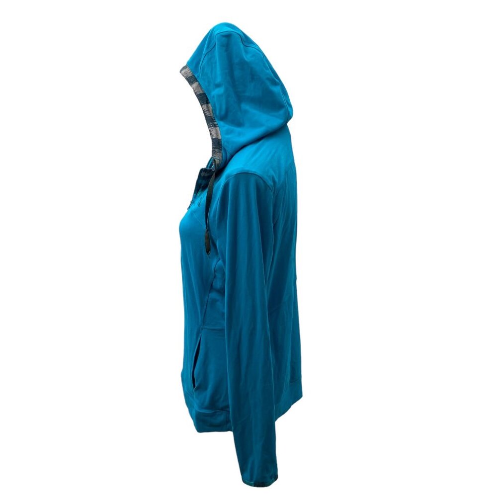 The North Face Medium Teal Women's 1/4 Zip Hoodie - Picture 6 of 10